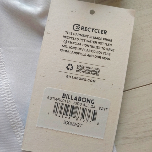 BILLABONG NEW kids All Day Wave Performance Fit Rashguard - Picture 7 of 8